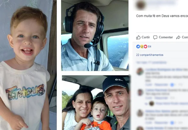 Família foi encontrada morta juntamente com os destroços do avião que caiu em Mato Grosso.