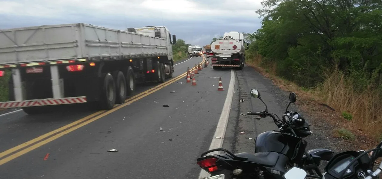 Acidente com caminhão-tanque