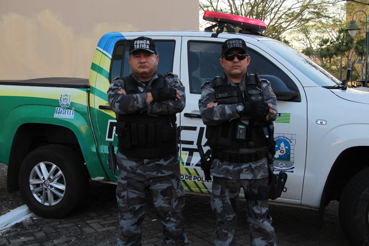 Coronel Márcio e o policial Edvaldo