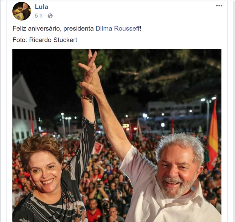 Lula parabeniza Dilma