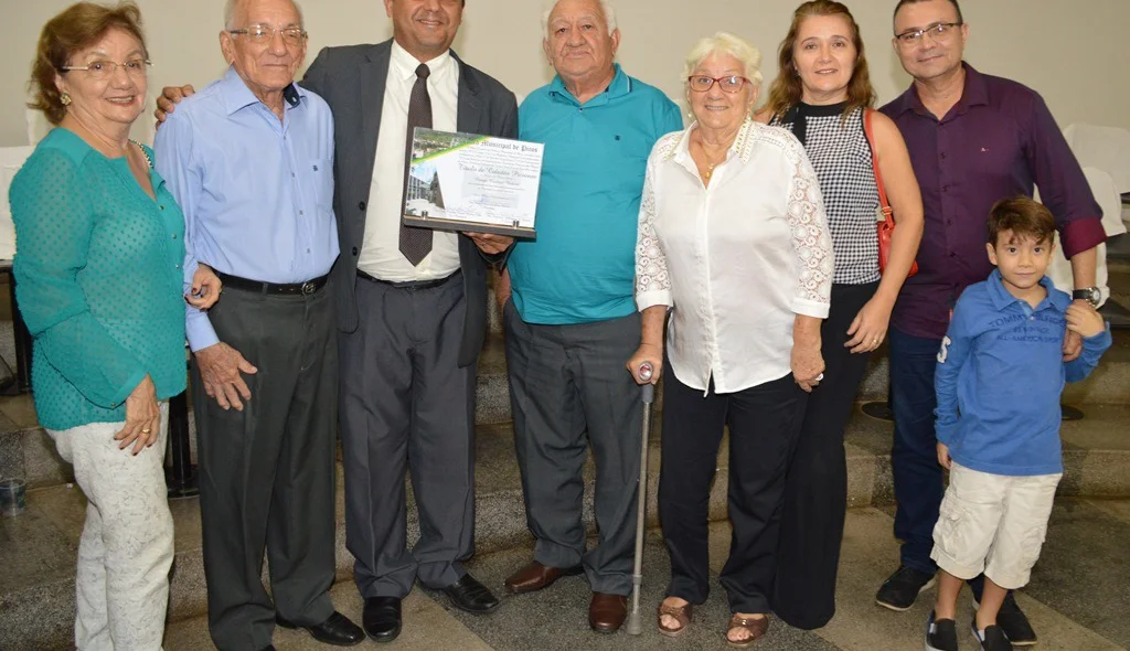 Nouga Cardoso com familiares de sua esposa
