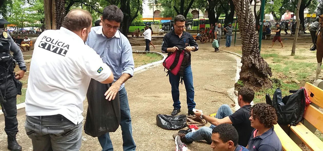 Polícia na Praça da Bandeira