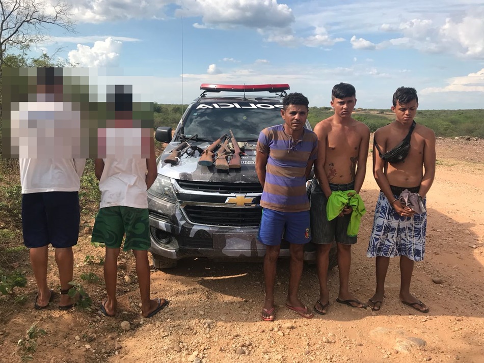 Quadrilha desarticulada pela PM de Paulistana