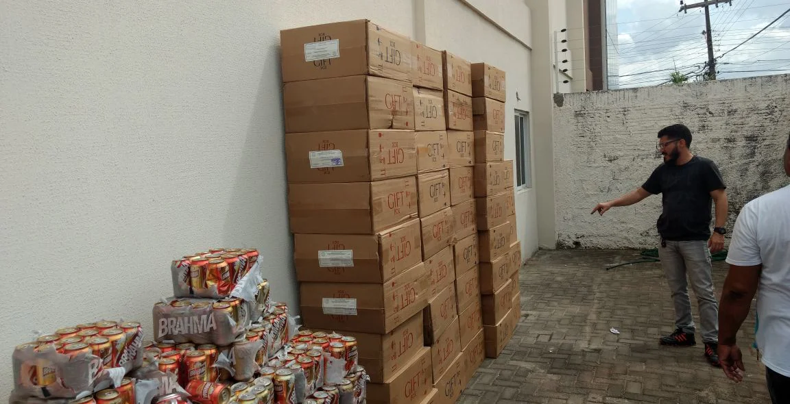Caixas de cigarro apreendidas