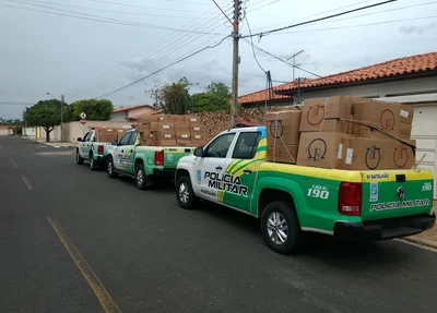 Carga apreendida no Mocambinho