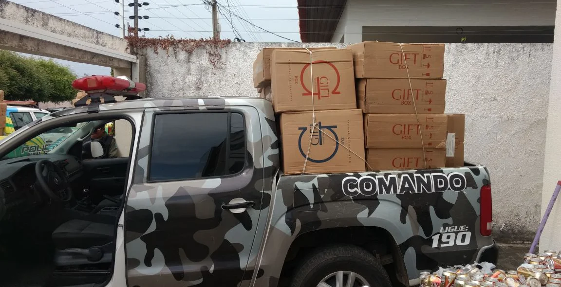 Carga foi levada pela polícia