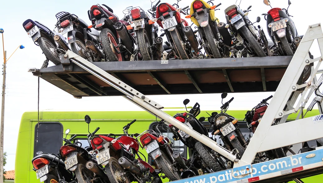 Operação da Polícia Federal apreende muitas motos 