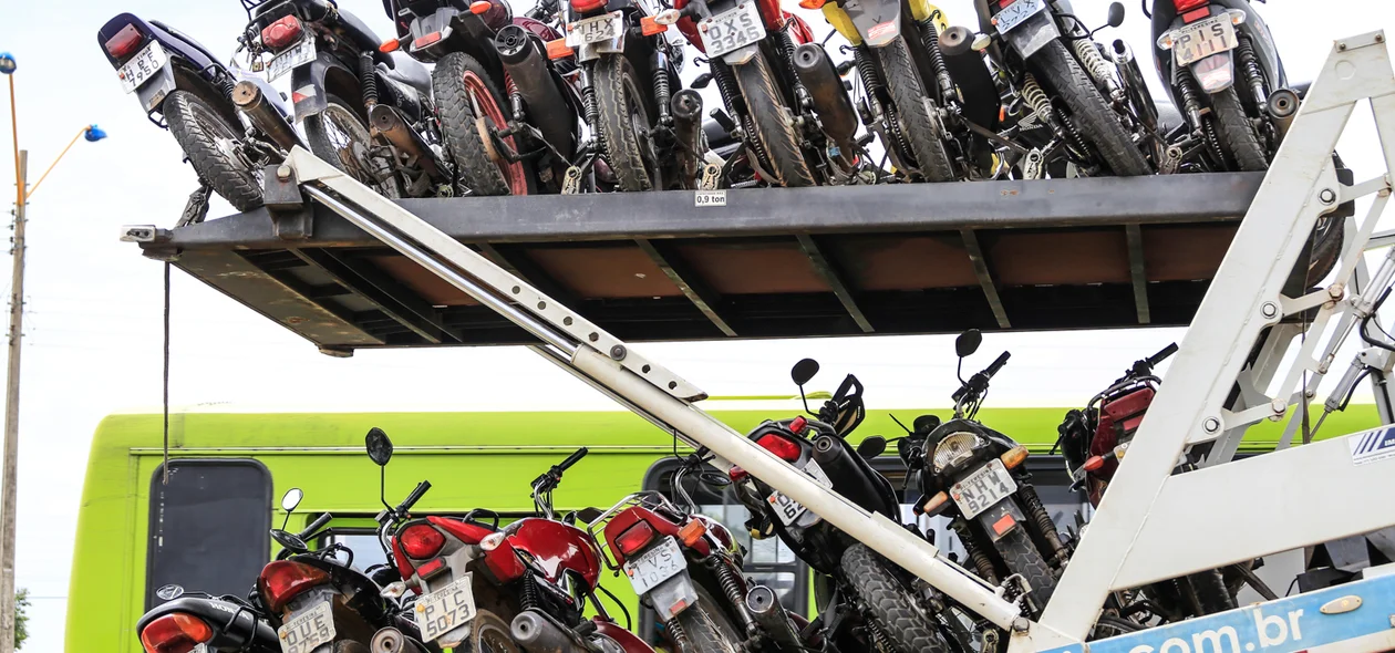 Operação da Polícia Federal apreende muitas motos 