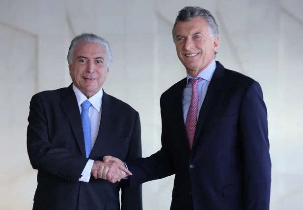 Michel Temer recebe o presidente da Argentina, Mauricio Macri