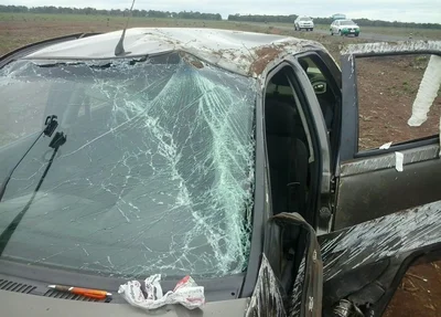 Carro após o acidente