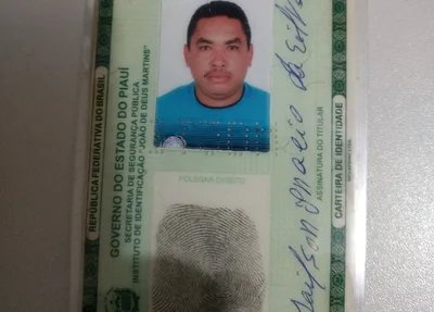 Carteira de Identidade do acusado