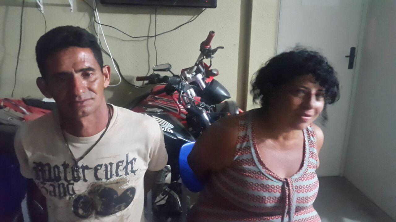 Casal preso