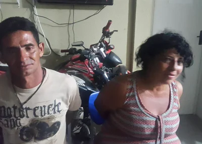 Casal preso