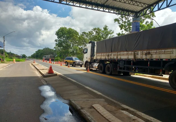 Carreta apreendida