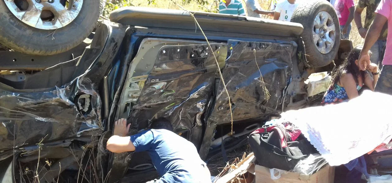 Carro envolvido no acidente