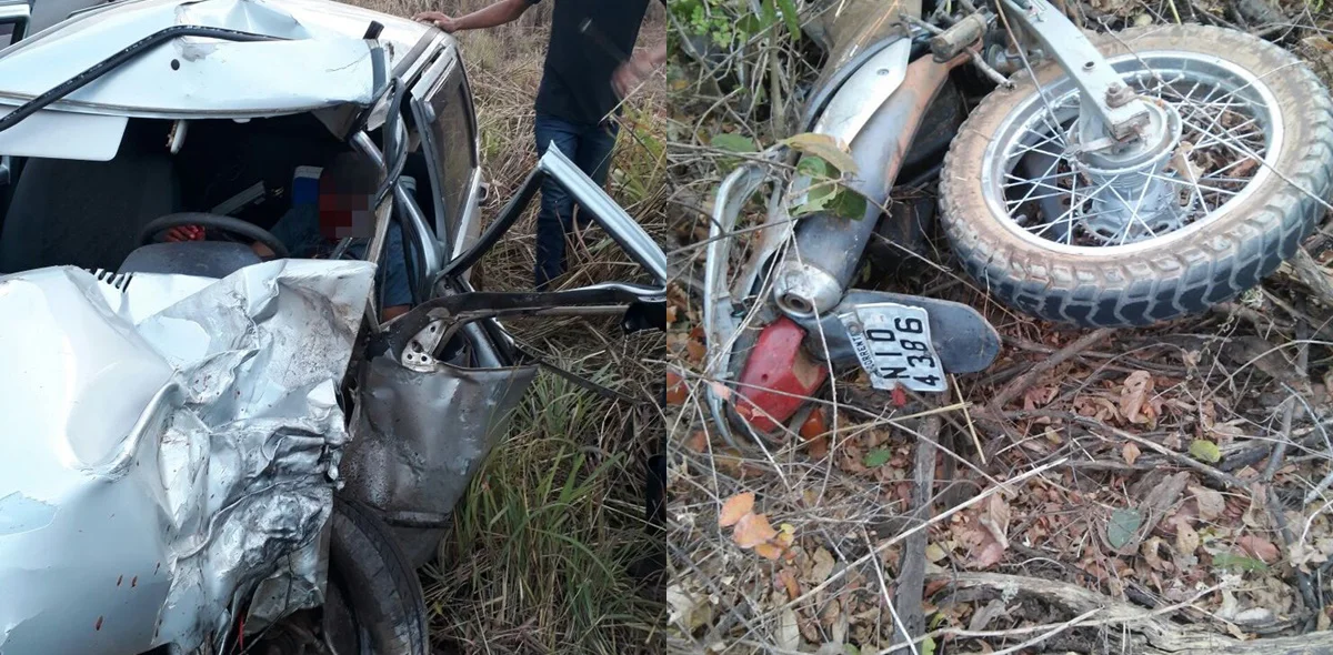 Colisão entre fiat uno e moto vitimou jovem de 27 anos