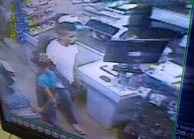 Imagens da câmera de segurança