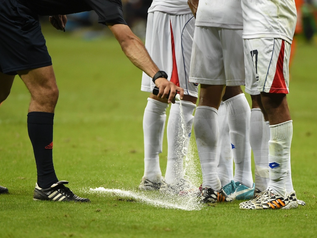 Uso de spray em jogos da FIFA