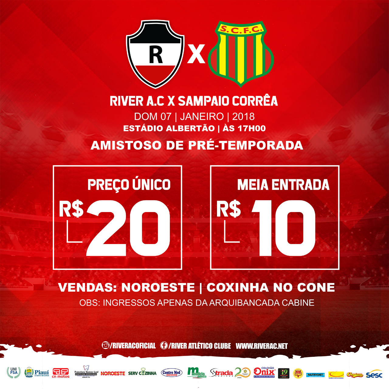 Amistoso River X Sampaio Corrêa