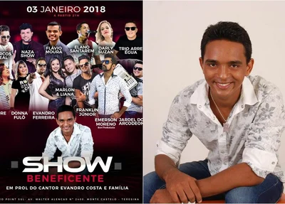 Show beneficente ao cantor Evandro Costa