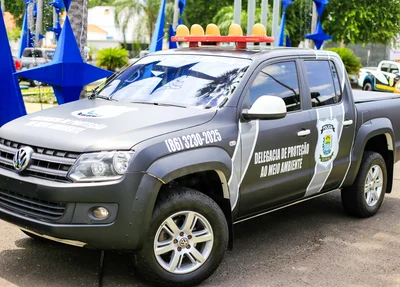 Entrega da viatura da Delegacia de proteção ao Meio Ambiente 