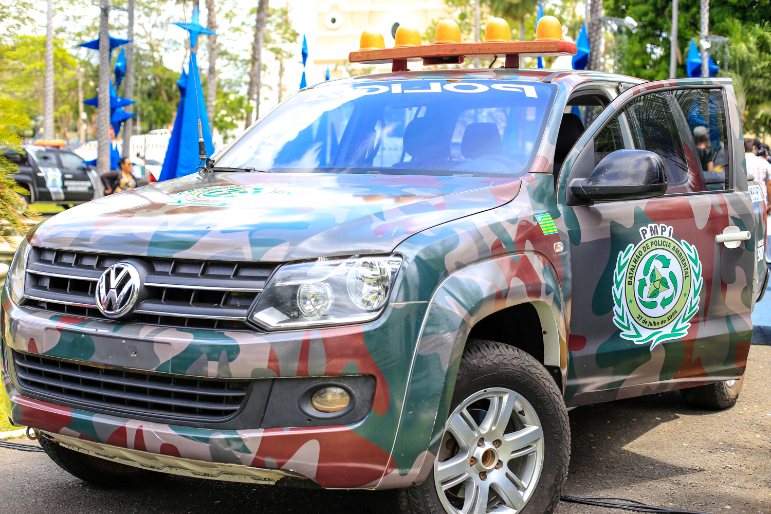 Entrega da viatura do Batalhão de polícia Ambiental