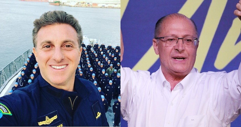 Luciano Huck e Geraldo Alckmin
