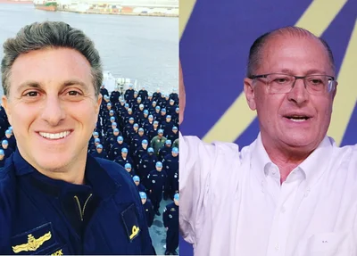 Luciano Huck e Geraldo Alckmin
