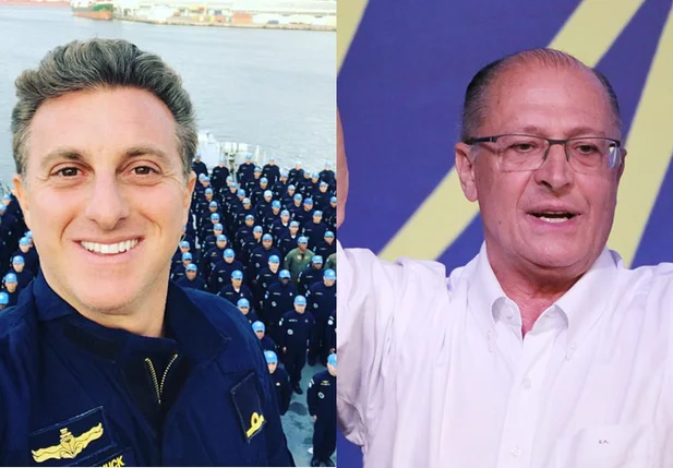 Luciano Huck e Geraldo Alckmin