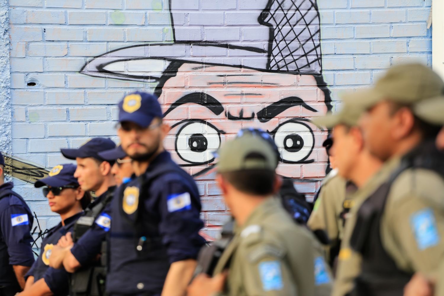 Polícia Militar e Guarda Municipal na Semjuv 