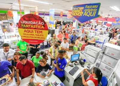 Grande movimentação no centro de Teresina