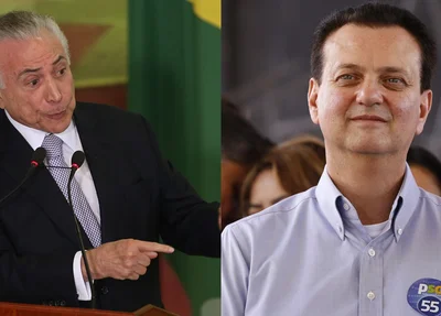 Michel Temer e Gilberto Kassab
