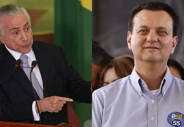 Michel Temer e Gilberto Kassab