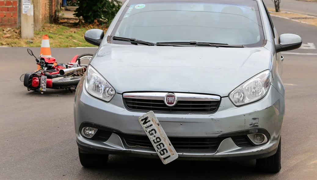 Carro envolvido no acidente