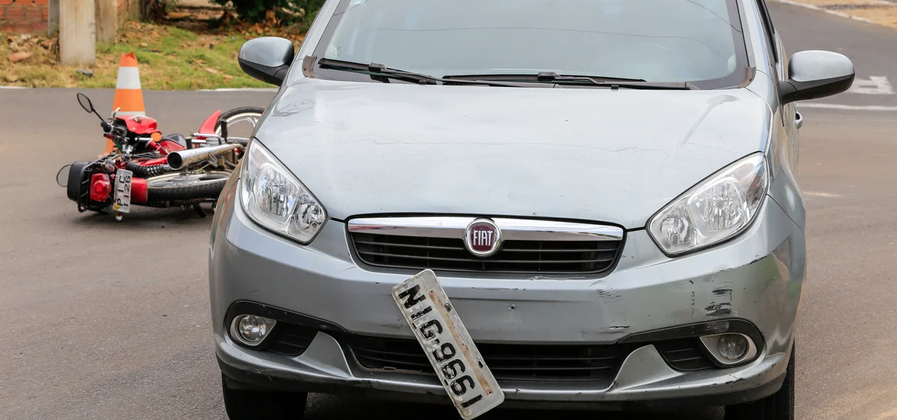 Carro envolvido no acidente