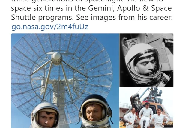 Astronauta John Young homenageado pela NASA