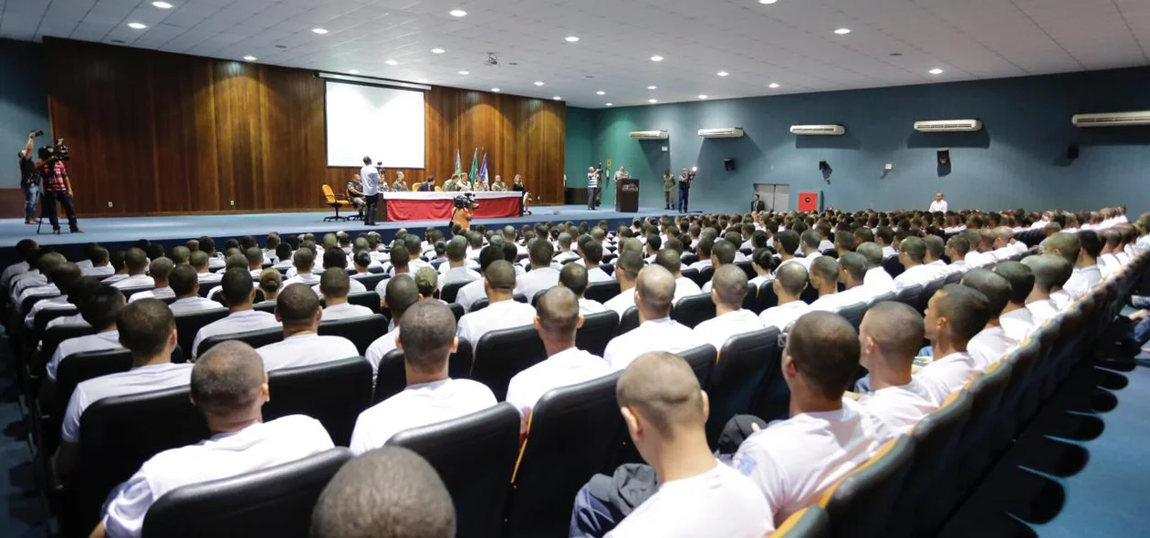 Aula inaugural da sexta etapa do concurso da Polícia Militar do Piauí