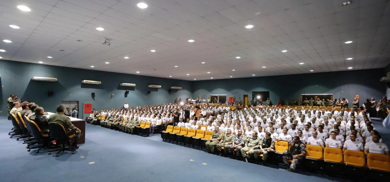 Aula inaugural dos novos soldados da Polícia Militar