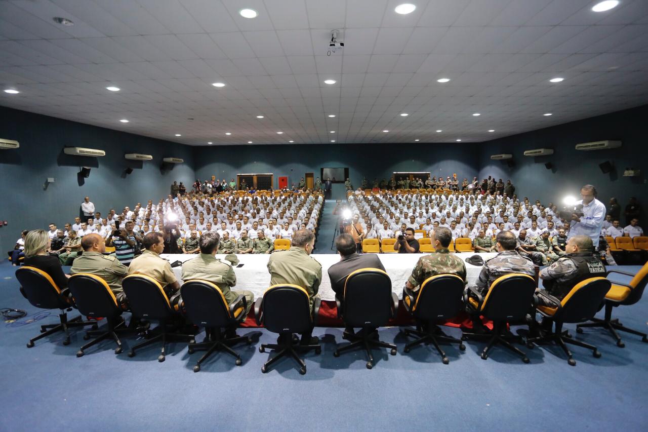 PM realiza aula inaugural para novos soldados