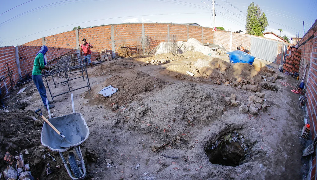 Terreno onde a droga foi achada 