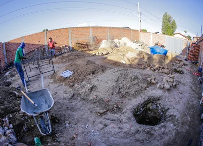 Terreno onde a droga foi achada 