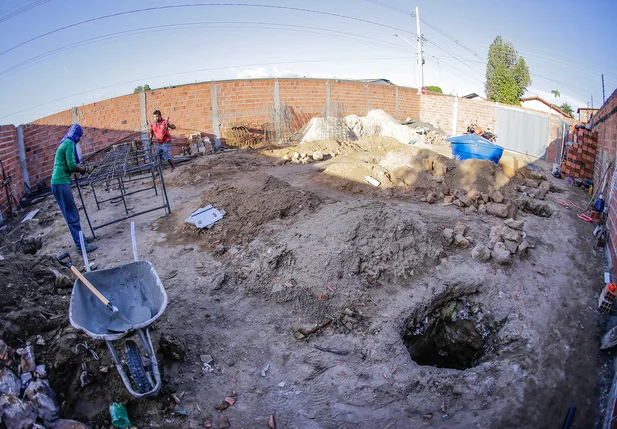 Terreno onde a droga foi achada 