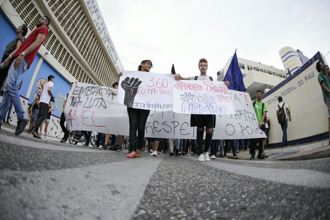 Manifestação contra o aumento da passagem 