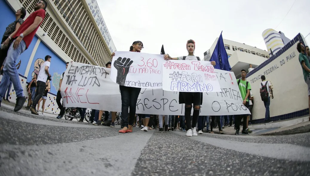 Manifestação contra o aumento da passagem 