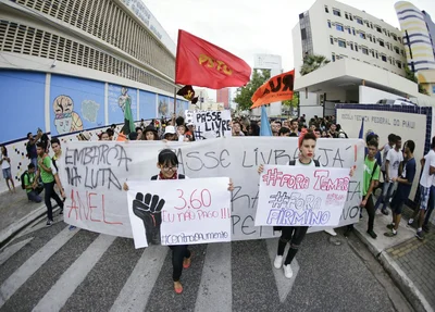 Manifestação contra o aumento da passagem em Teresina 
