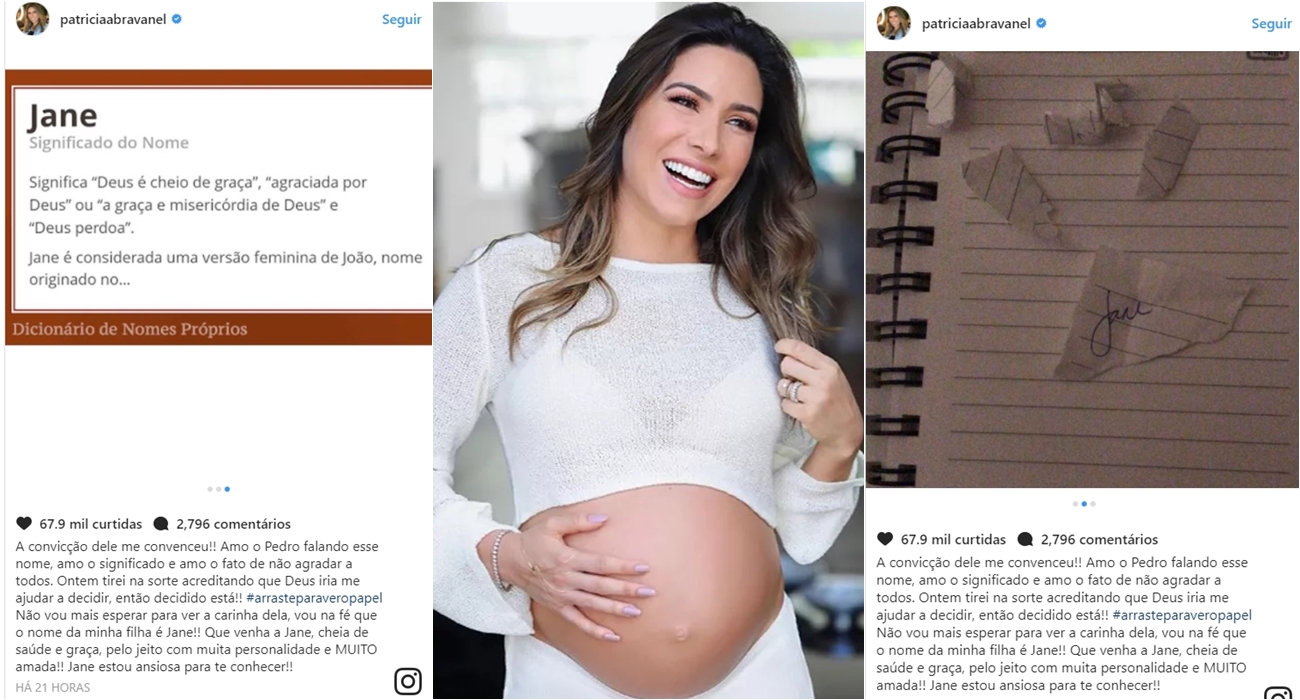 Patrícia Abravanel escolhe nome de filha por sorteio