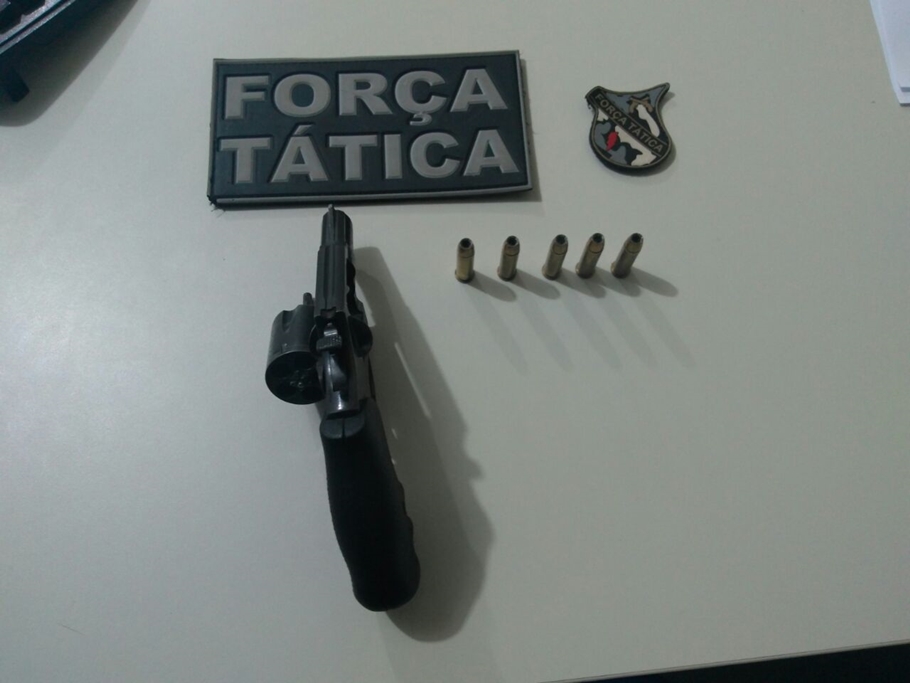 Arma de fogo encontrada com Leonardo Chacal