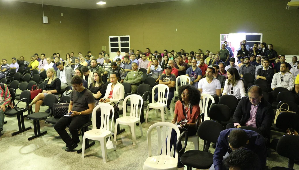 A divulgação dos dados aconteceu no auditório da Acadepol