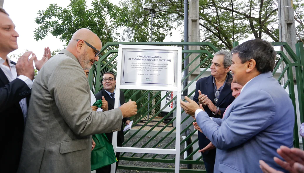 Inauguração da Estação Elevatória de Esgoto do Riverside