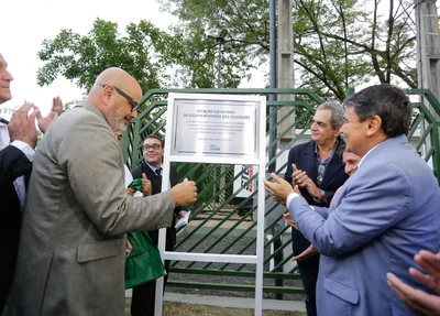 Inauguração da Estação Elevatória de Esgoto do Riverside